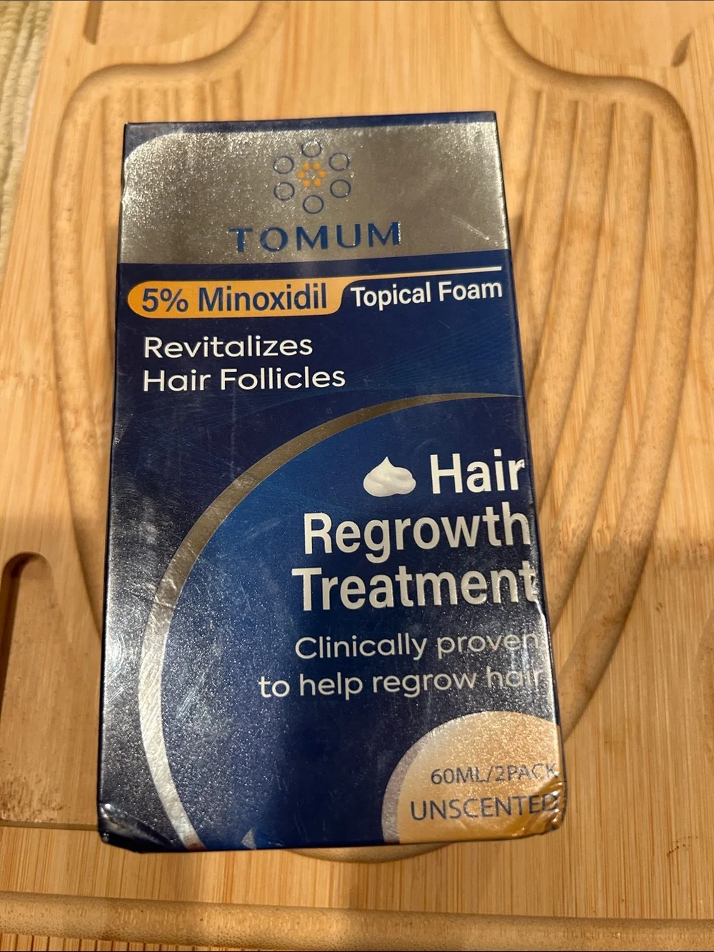 5% Minoxidil Topical Foam Hair Regrowth Treatment - Blue (2 pack in each)